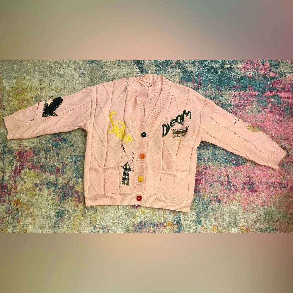 Pink Button-Up Cardigan - Picture 2 of 6